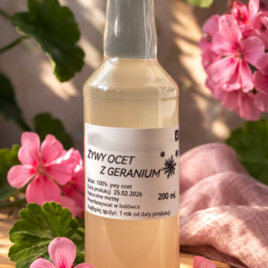 Żywy ocet z geranium 200ml